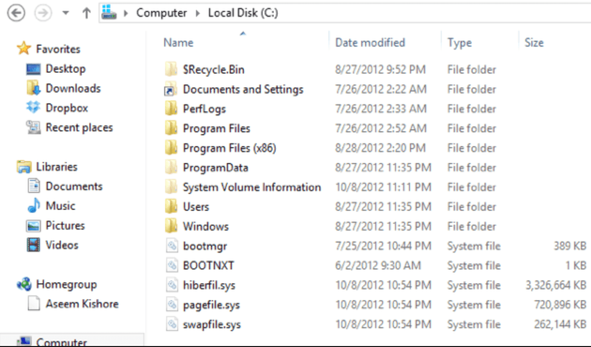 Файлы pagefile и swapfile